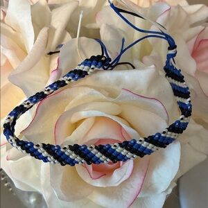 💙🖤Blue and Black Braided Bracelet